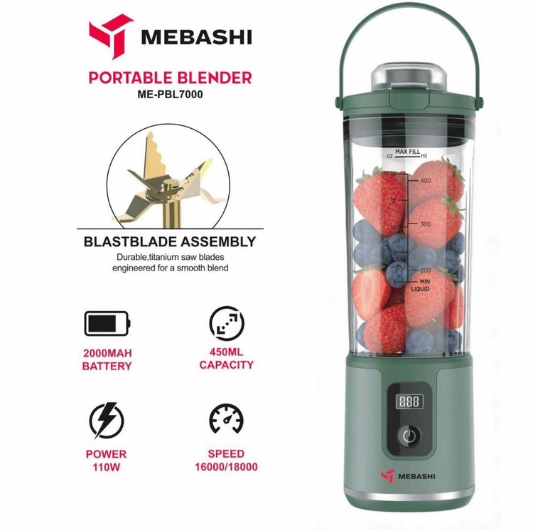 مخلوط کن برقی مباشی مدل ME-PBL7000 ظرفیت ۲ لیتر